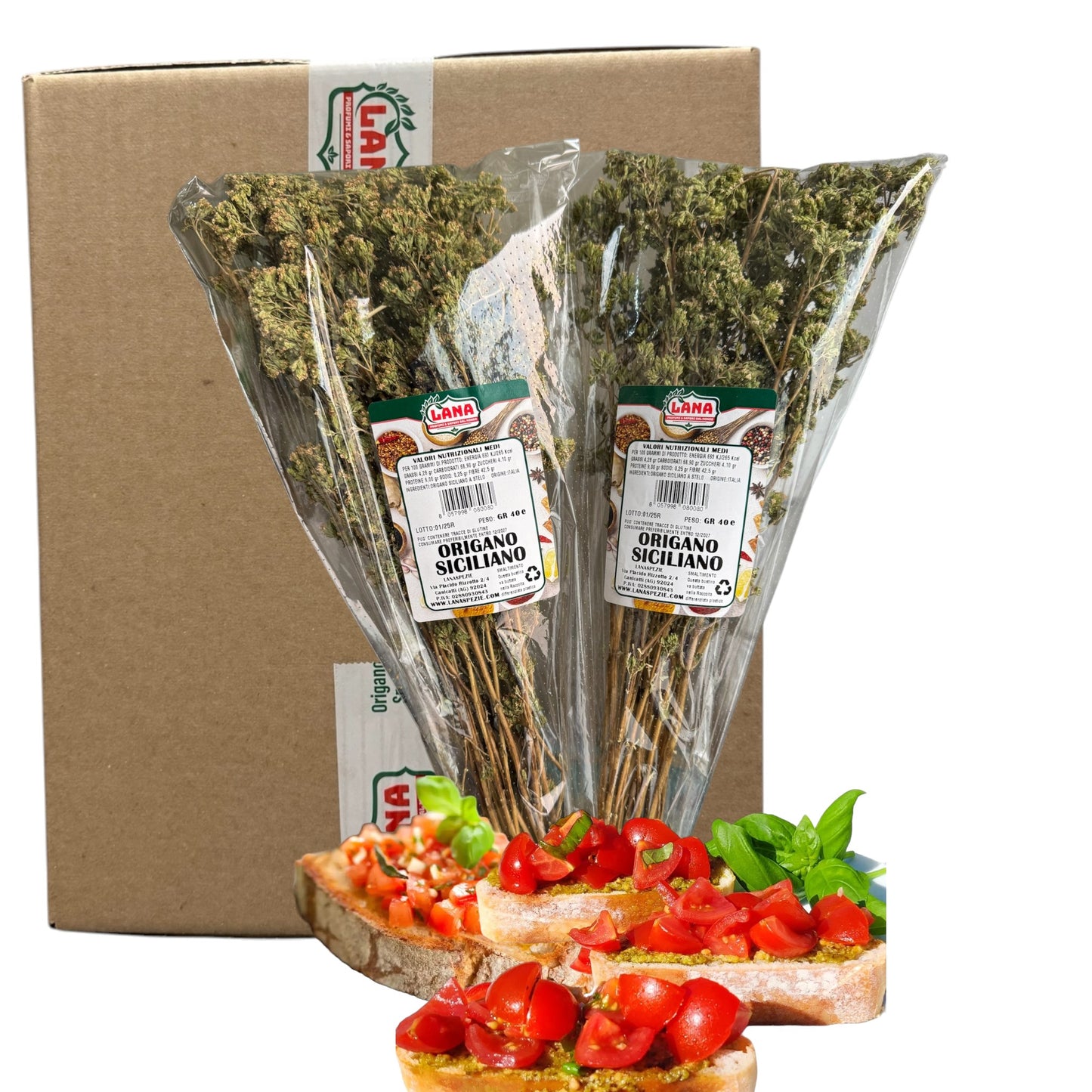 Origano siciliano a Mazzetto da gr 40 cartone pezzi 50