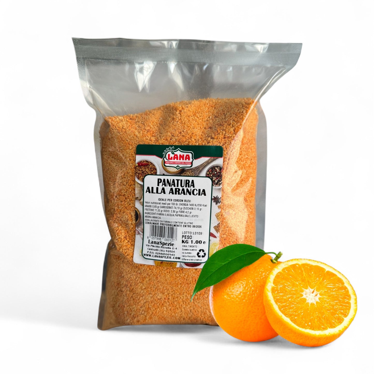 Panatura gusto Arancia per Cordon bleu e Panati