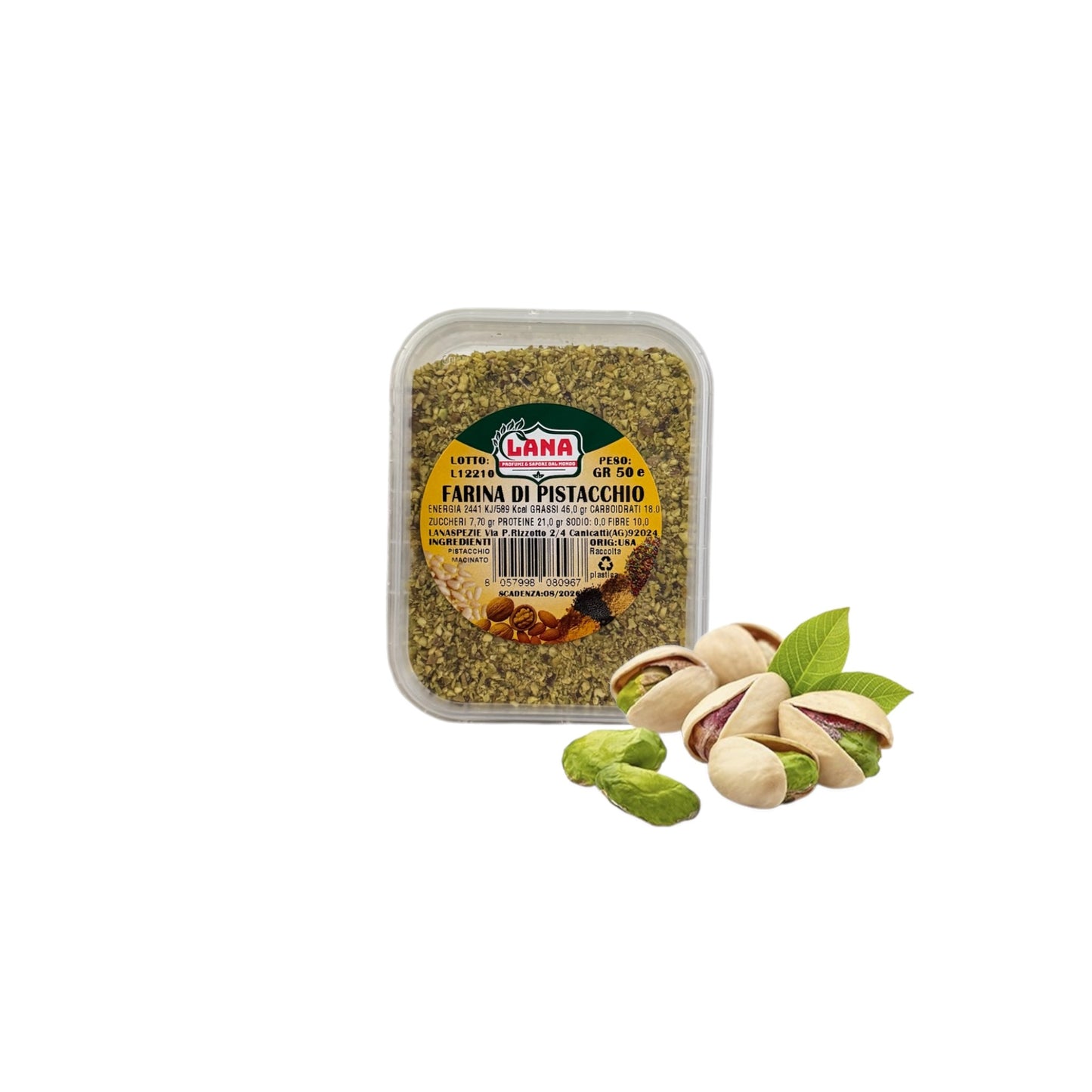 10 Vaschette di Farina di pistacchio da gr 50