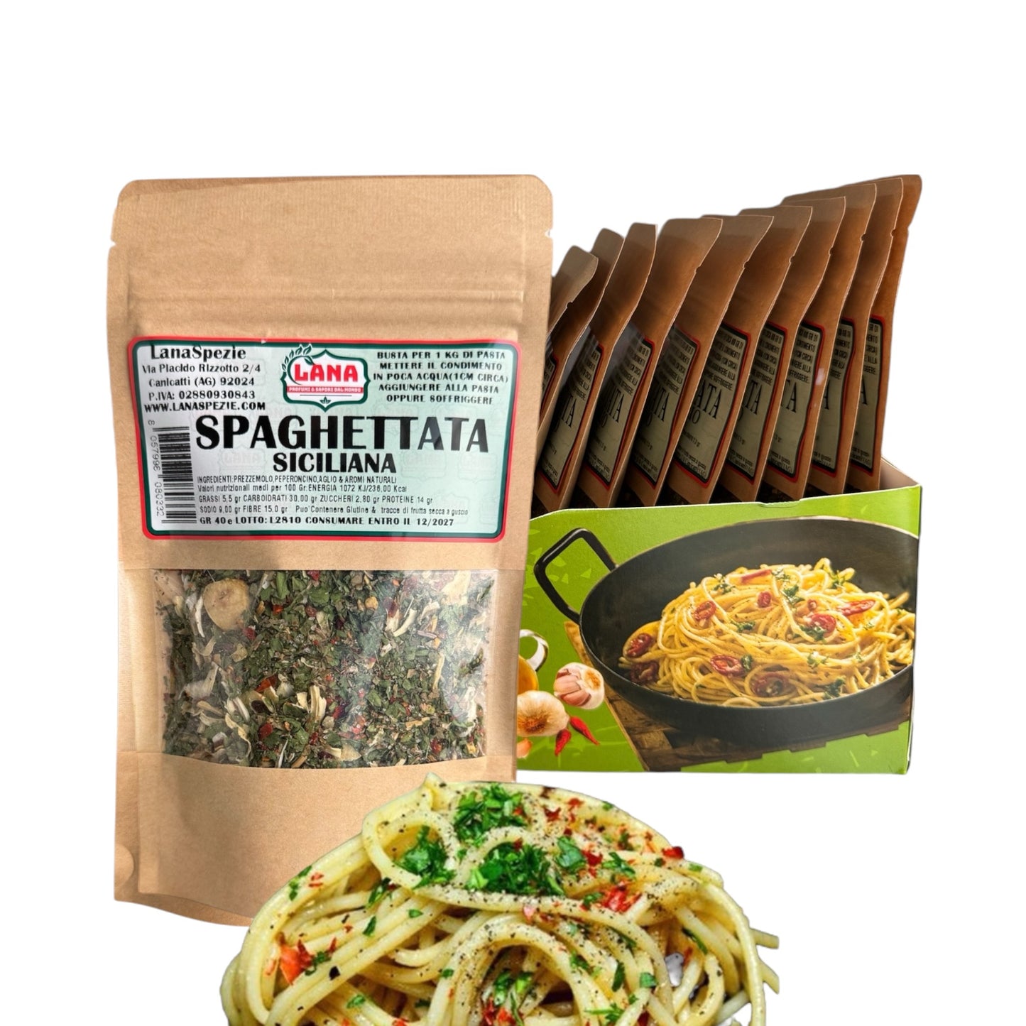 Spaghettata alla Siciliana Box espositore con 15 pezzi