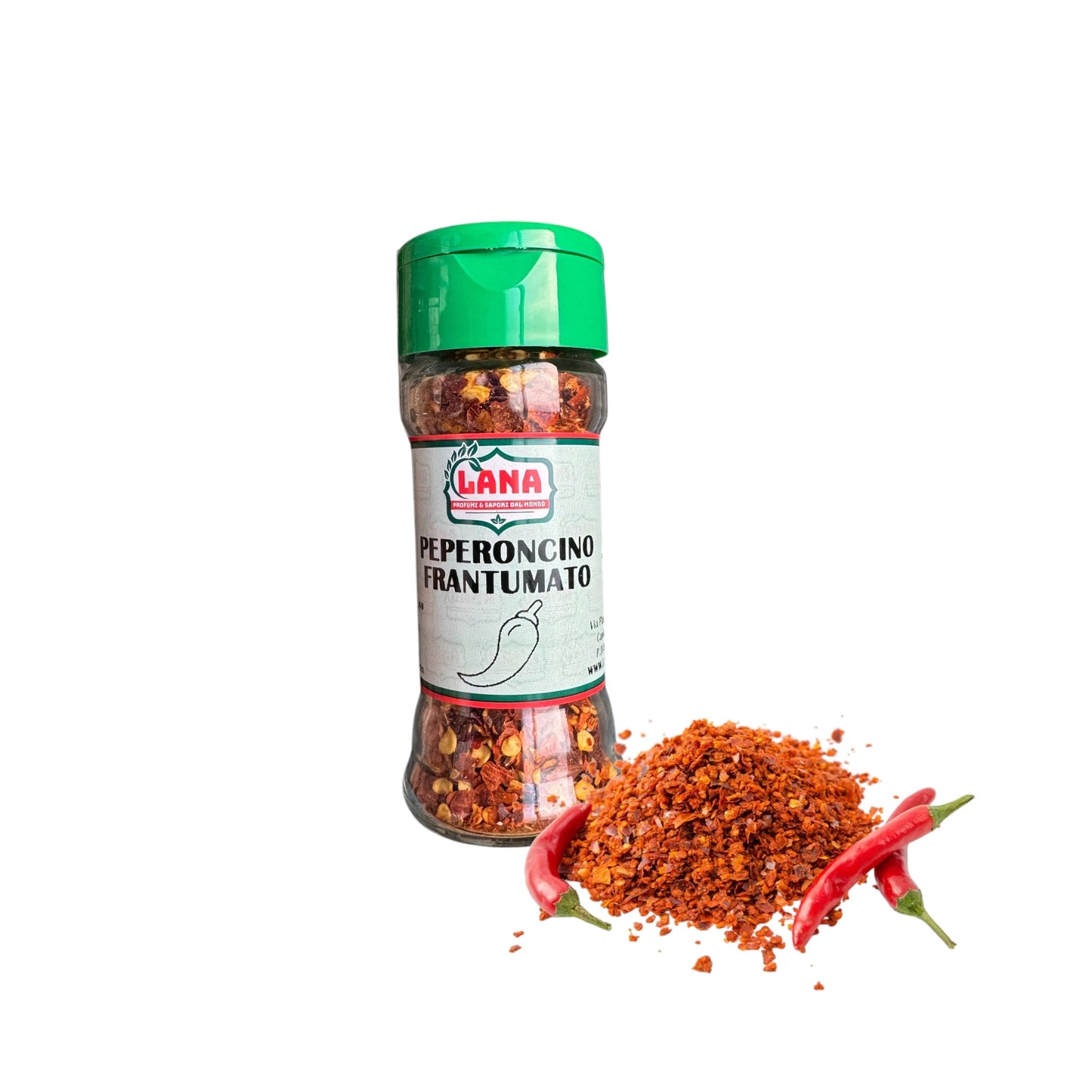 6 Barattolini in vetro di Peperoncino Piccante frantumato