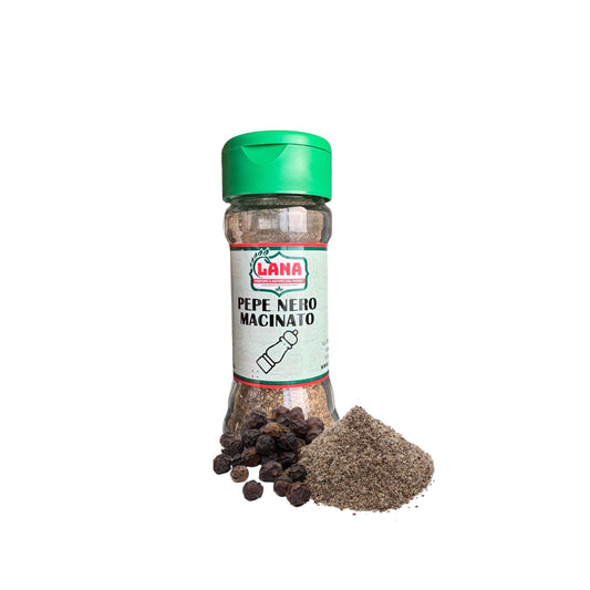 6 Barattolini in vetro di Pepe Nero Macinato fine