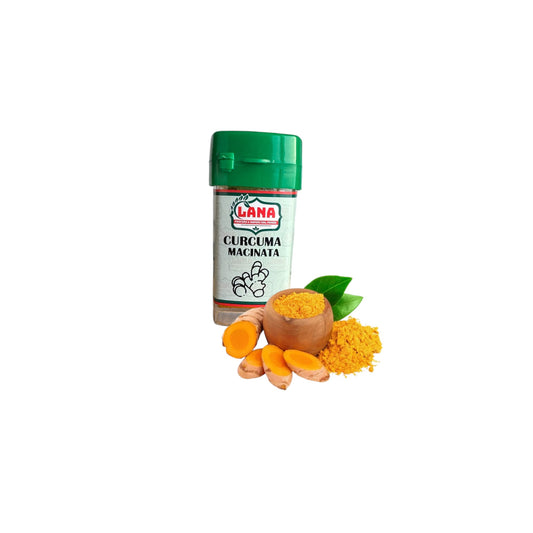 16 Barattolini di Curcuma Macinata con espositore spezie