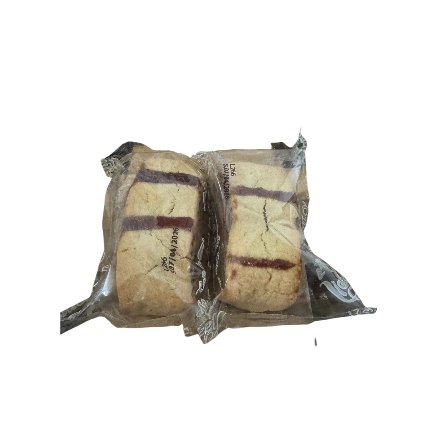 2 KG di Biscotti in Pasta Frolla alla Amarena con marmellata di Amarena sopra