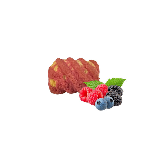 2 KG DI Biscotti di pasta frolla incartati singolarmente ripieni di marmellata ai frutti di bosco