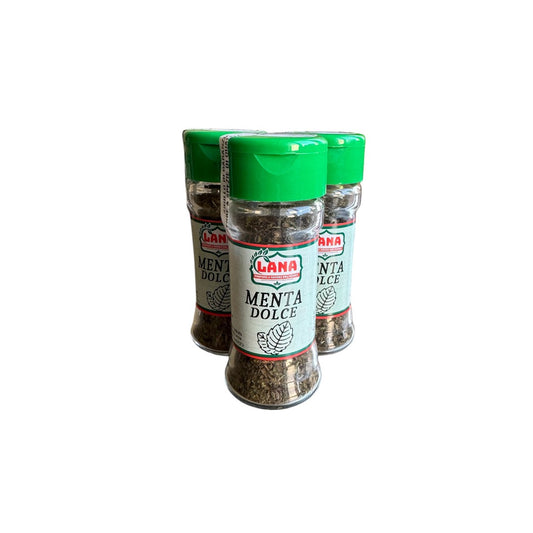 6 Barattolini in vetro di Menta Dolce essiccata