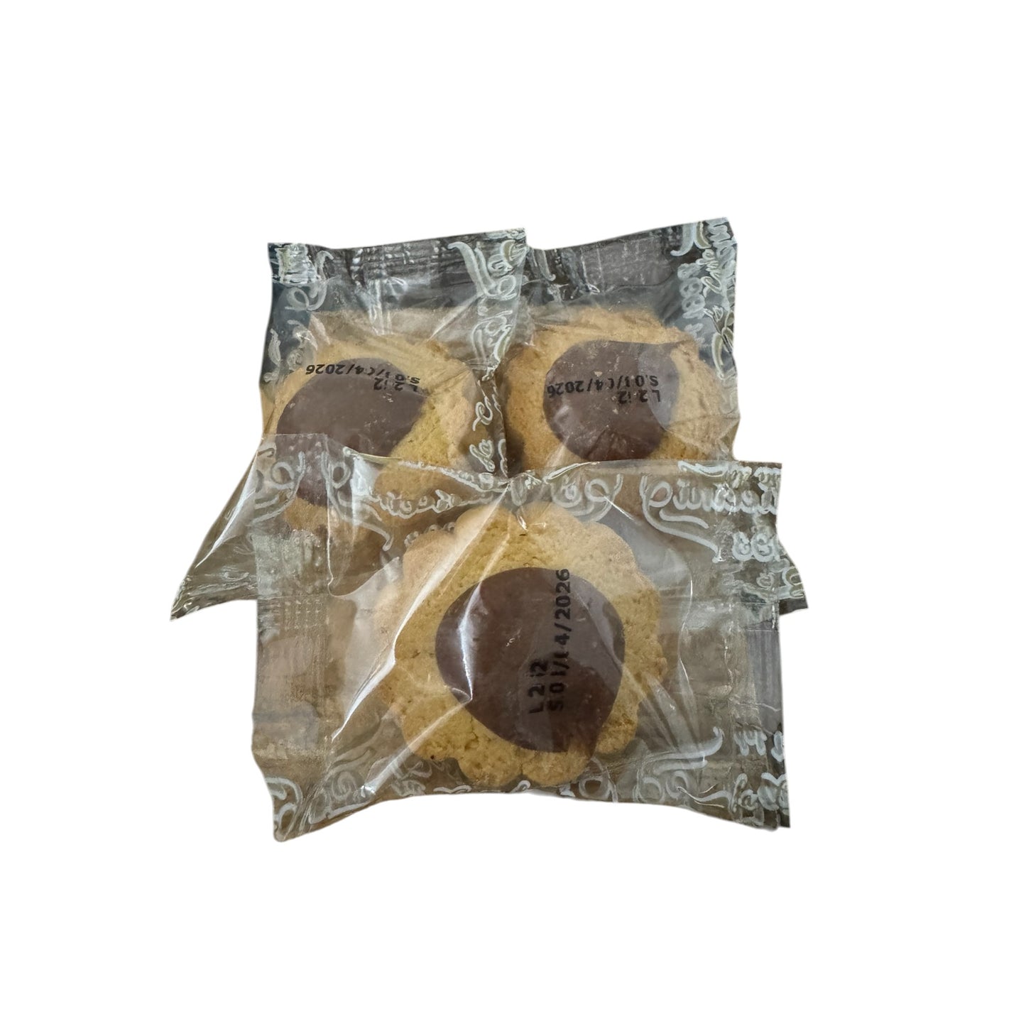 2 KG dI Biscotti Occhio di Bue in Pasta Frolla con Goccia di Cioccolato a Crema sopra