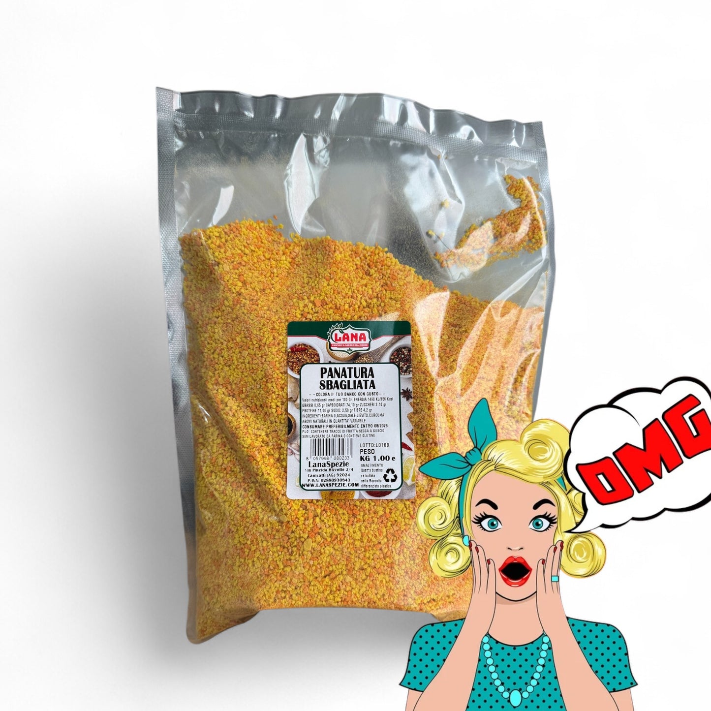 Panatura Sbagliata Gialla e Arancio per Cordon bleu e Panati