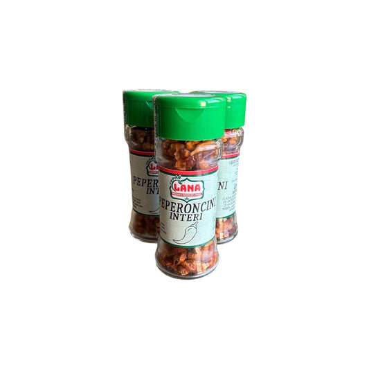6 Barattolini in vetro di Peperoncino Piccante intero 1-2 cm