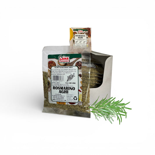 Rosmarino Aghi Contuso confezionato a bustine in box per rivendita Gr 20