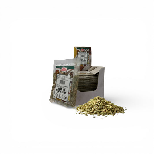 Semi di Finocchio tipo selvatico confezionato a bustine in box per rivendita Gr 20