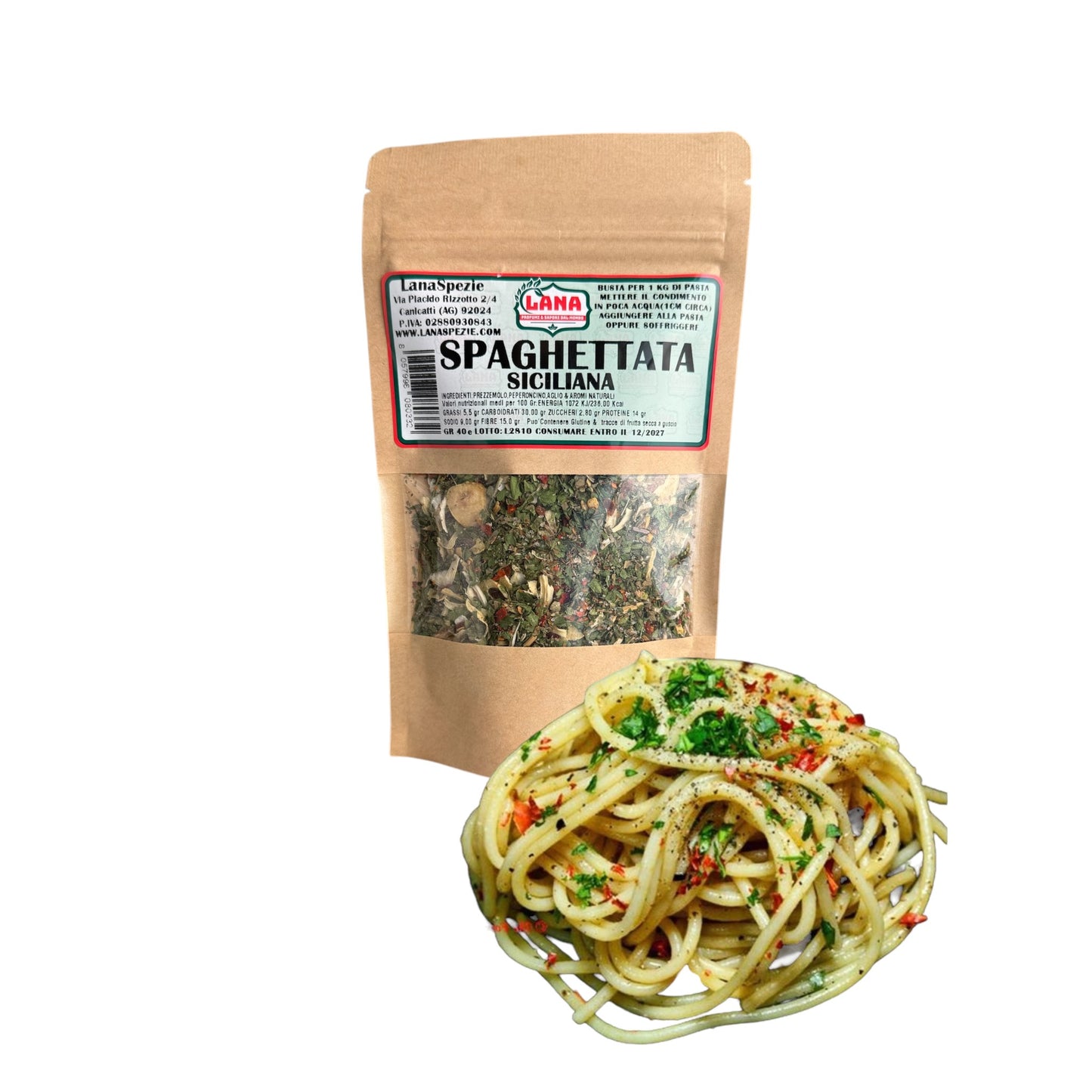 Spaghettata alla Siciliana Box espositore con 15 pezzi