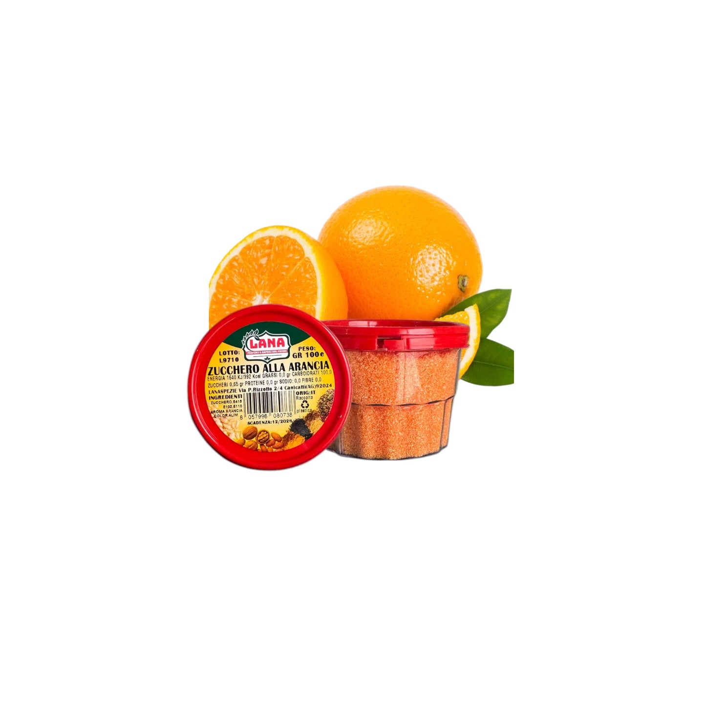 48 pezzi di Zucchero Arancione al gusto Arancia per fare lo Zucchero filato Colorato per le feste